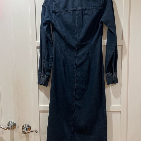 NWT Zara Button Down Denim Dress XS - Picture 9 of 16